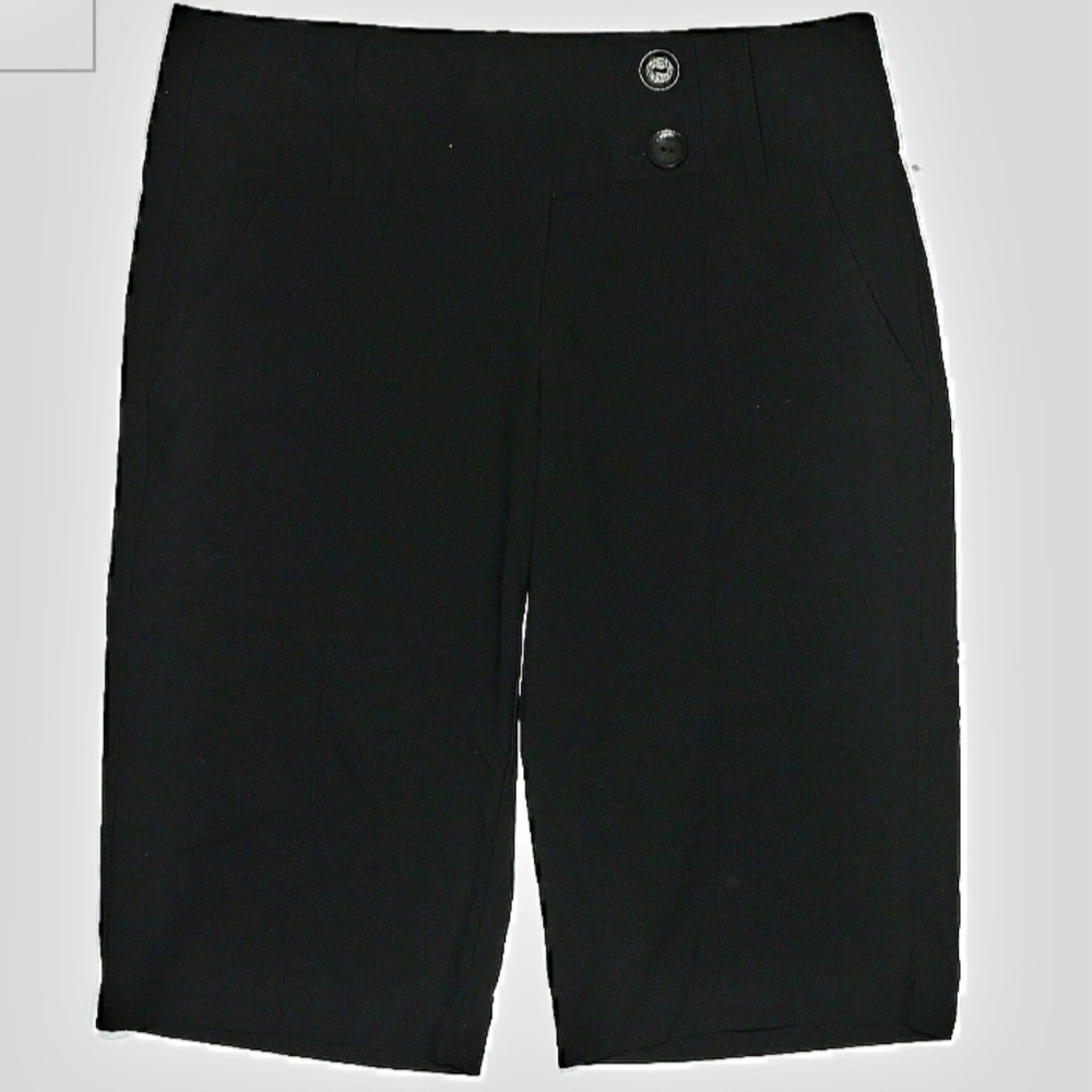 My Michelle Black Chino Bermuda Shorts Juniors Size 5 Neutral Everyday Basic EUC